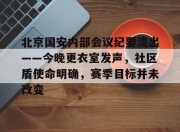 北京国安内部会议纪要流出——今晚更衣室发声，社区盾使命明确，赛季目标并未改变的简单介绍